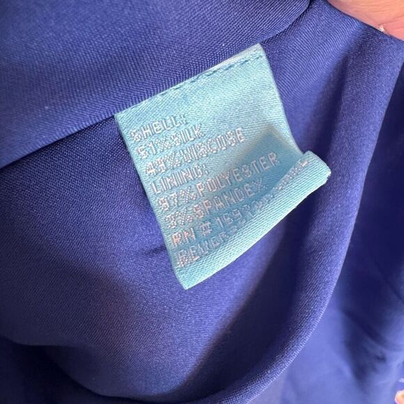 J. Mclaughlin Chessie Silk-Blend A-Line Tiered Skirt Print Dress Women’s Size S - Picture 5 of 9